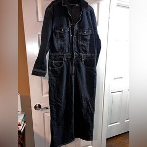 NWOT Women Ash Wash Denim Jumpsuit